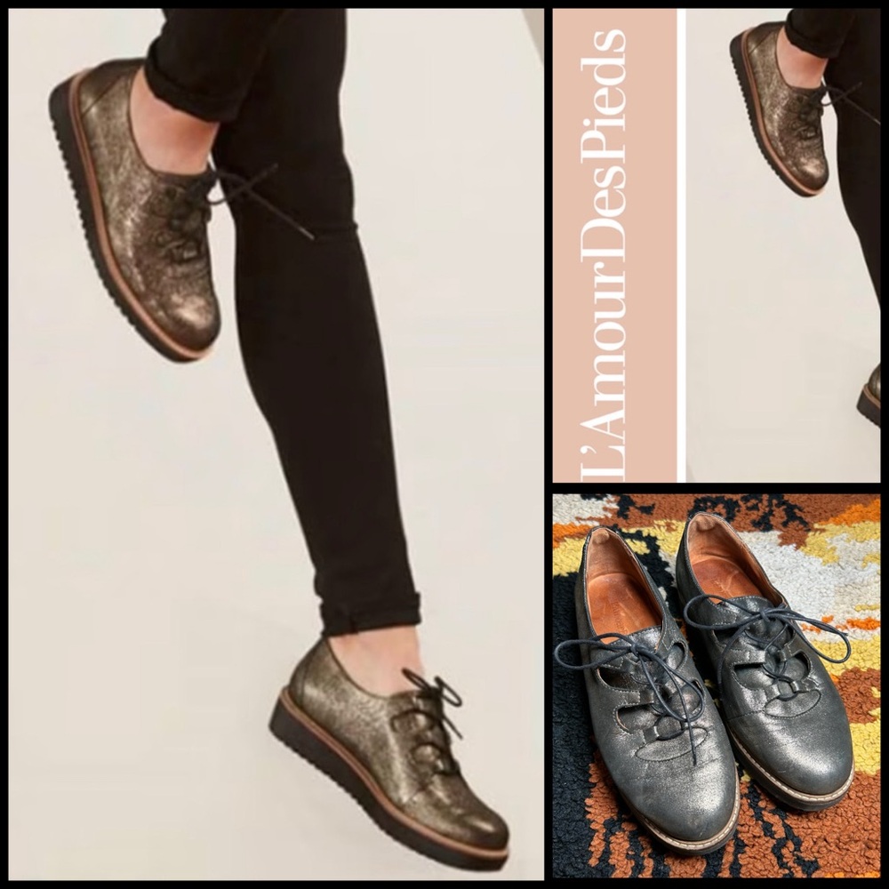 L’AMOUR DES PIEDS, Ximena, metallic oxfords!!
